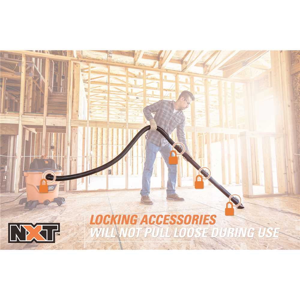 RIDGID Canister Vacuum Cleaner - Long-lasting Motor