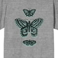 thumbnail image 2 of Celestial Tropics Evergreen Butterflies Men's Athletic Heather Gray T-Shirt-3XL, 2 of 4