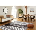 thumbnail image 3 of SAFAVIEH Kilim Adam Striped Polyester Area Rug, Ivory/Brown, 5' x 8', 3 of 9