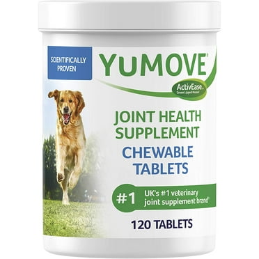 Dog Joint Supplement, Hip and Joint Supplement for Dogs with Glucosamine, Hyaluronic Acid, and Green Lipped Mussel and Omegas, Relief for Dog Hip and Joint Aches, by YuMOVE