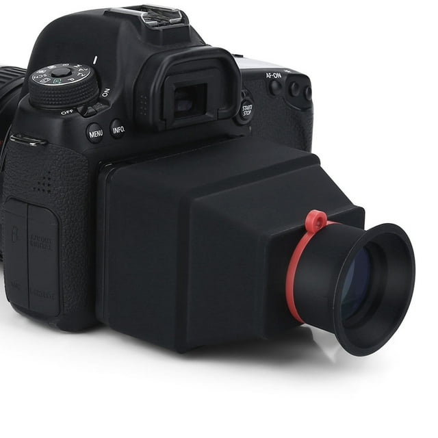 3X Magnifier Viewfinder for DSLR Mirrorless Cameras with 3.2in LCD Screen, Anti Reflective Lens, Folding Design, Sunshade and Stability for Outdoor Shooting