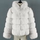 thumbnail image 5 of Abrigo de Piel Sintética Para Mujer Chaqueta Cálida Invierno Sólido Cuello en V Prendas de Abrigo Odeerbi  ODB178640, 5 of 5