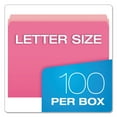 thumbnail image 6 of Pendaflex 152-PIN Two-Tone File Folders, Straight Cut, Top Tab, Letter, Pink/Light Pink, 100/Box, 6 of 6
