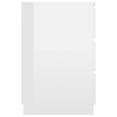 thumbnail image 3 of vidaXL Writing Desk High Gloss White 140x50x77 cm Engineered Wood, 3 of 4