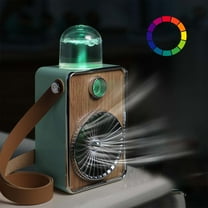 Summer Saving Clearance Small Fans Handheld Fan Hanging Fan 3 Gears Portable Cooler Neckband Fan Wearable Humidifier Cooler With Night Light Small Portable Fan