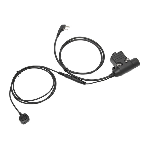 Adaptador PTT Para Auriculares, Cable De PU Extensible U94 PTT Plug And Play Con Micrófono De Dedo Para V80 Para V82 Para V8