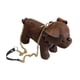 thumbnail image 5 of Bolso bandolera con forma de perro francés, novedoso, moderno, creativo, divertido y único. Café, 5 of 9