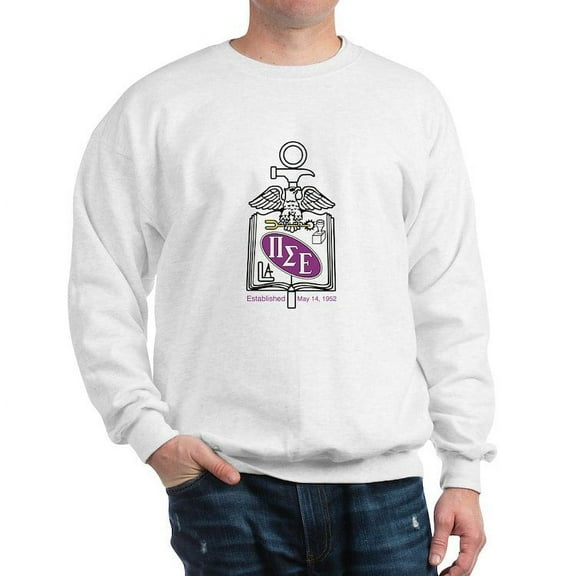 CafePress - Pi Sigma Epsilon Colored Crest Sweatshirt - Crew Neck Sweatshirt