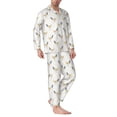 thumbnail image 2 of Lsque Funny Chicken Pattern Long Sleeve Pajama Set for Men - Soft 2-Piece Sleepwear and Loungewear Set with Pockets, Comfy Nightwear-XX-Large, 2 of 7