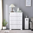 thumbnail image 2 of Pemberly Row Commode Moderne à 4 Tiroirs en Pin Massif, Blanche, 2 of 8