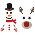 thumbnail image 1 of Juego de 2 adornos navideños de fieltro para pared de niños, kit de regalo de adornos de bricolaje para niñas, niños y familias, calendario de adviento, juguetes para decoración de puertas, 1 of 5