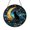 Acrylic 3.5 Inch, variant on Moon Black Cat Stained Glass Suncatcher Window Hanging, Celestial Night Sky Decor, Whimsical Cosmic Cat Home Accent