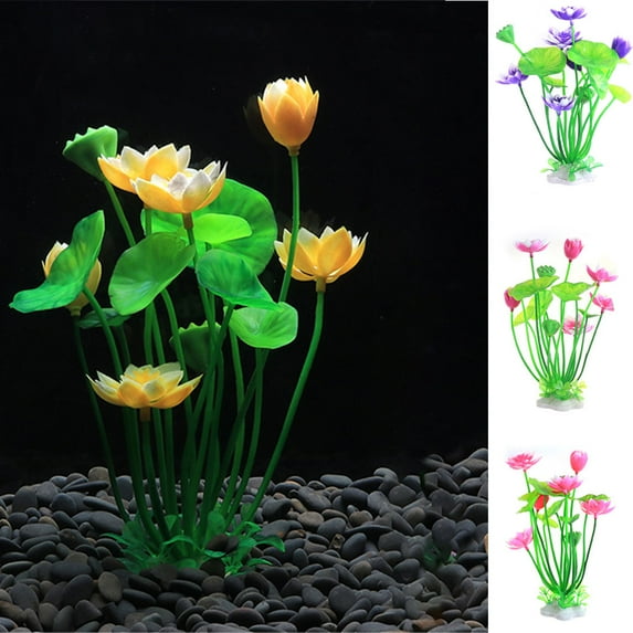 Cheers.US Fish Tank Ornament Pack Artificial Aquarium Plants, Full Set of Fish Tank Decorations, Various Sizes, Perfect Match Simulation Wedding Favors
