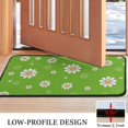 thumbnail image 3 of Green Daisy Flower Orange Centers Pattern Door Rugs,Washable Non Slip Door Mats Indoor,Decorative Door Mats,Entry Mat Indoor for Entrance,Bedroom,Kitchen,Bathroom,30"x17", 3 of 6