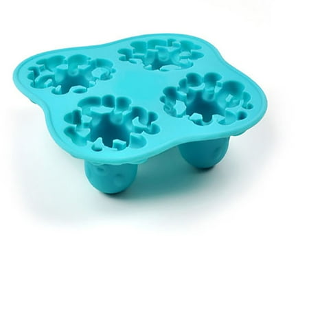 

ice cubes ice cube tray Octopus Shape Ice Cube DIY Mould Pudding Jelly Mold Tray Home DIY Cocktail Blue