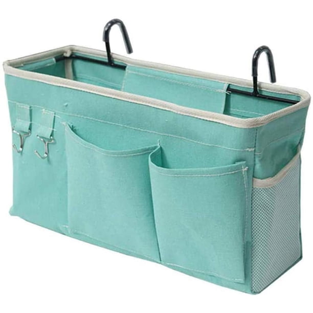 Bolsa de almacenamiento de cama Ormromra colgante alta color verde