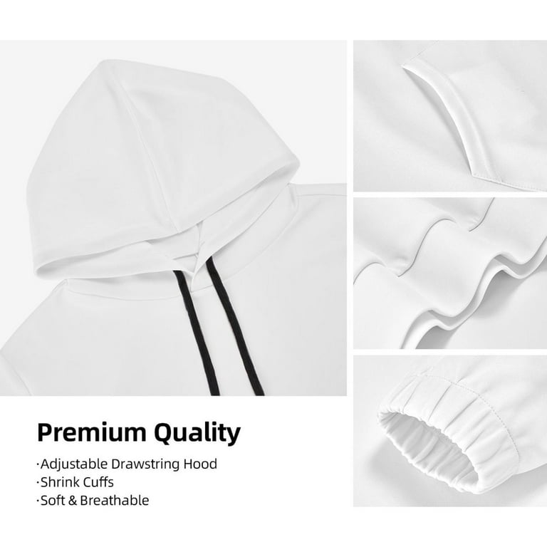 Uemuo Ice Hockey Players With Puck Pattern Men's Hoodie Casual