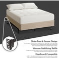 thumbnail image 6 of Queen Metal Bed Frame – Heavy Duty Support for Box Spring & Mattress Foundation with Center Rail, Locking Wheels, Noise-Free & Easy Assembly, 6 of 9