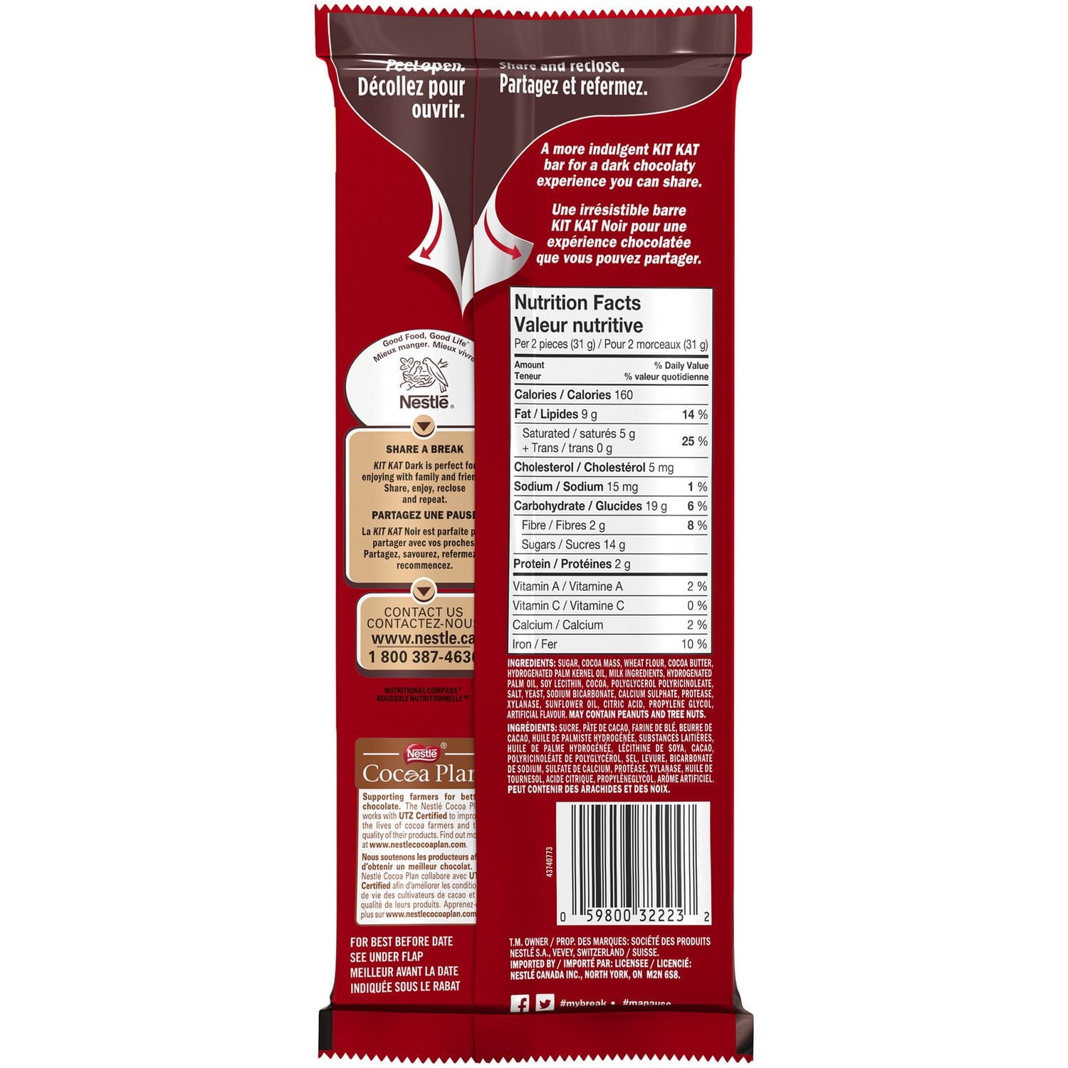 Gaufrette NESTLE KIT KAT Noir