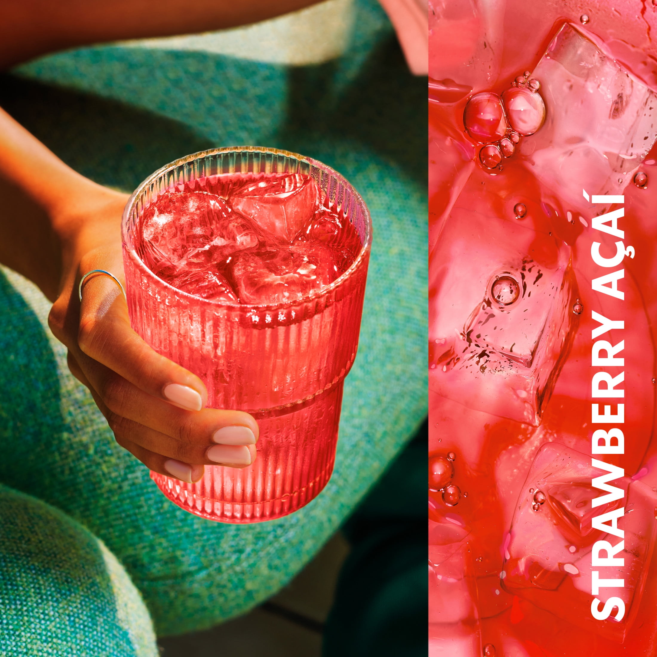 Starbucks Refreshers Concentrate Strawberry Acai, Refreshing Drink, Cold Drinks  32 fl oz