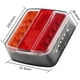 thumbnail image 2 of Kit de luces traseras LED para remolque de 12 V/24 V, enchufe de 7 pines con soporte magnético para automóvil y camión (LED ámbar y rojo, cartón), 2 of 5