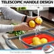 thumbnail image 4 of Colador plegable, coladores y coladores de frutas/verduras sobre el fregadero con asas extensibles, colador plegable para cocina, 4 of 8