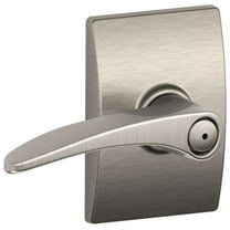 Schlage F40-Mnh-Cen Manhattan Privacy Door Lever Set - Nickel