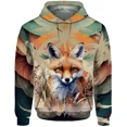 thumbnail image 3 of Sudadera con capucha de otoño para hombre, sudadera con estampado de zorro y lobo, sudadera con capucha para hombre, sudaderas para hombre, ropa Y2k, ropa urbana Harajuku, 3 of 5