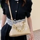 thumbnail image 5 of Bolsa Triángulo plisado de mano femenino moda axila casual para banquete de noche JShteea Para Estrenar, 5 of 7