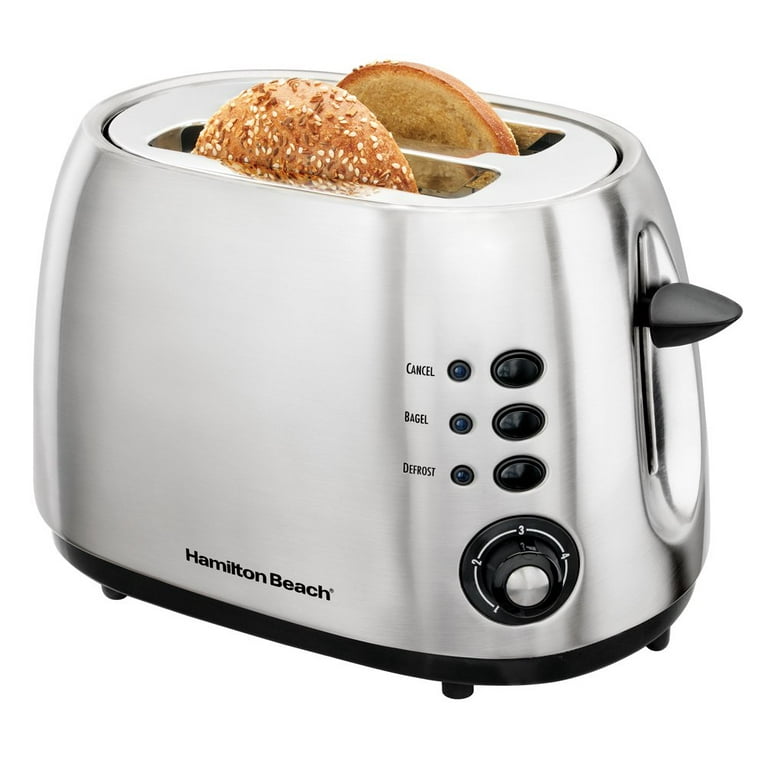 Hamilton Beach 2-Slice Brushed Metal Toaster With Extra-Wide Slots