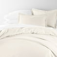 thumbnail image 3 of Noble Linens 2-Piece Ivory Duvet Cover Set, Twin/Twin XL, 3 of 9