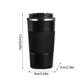 thumbnail image 2 of Taza de café con revestimiento de cerámica, cubierta de cuero de doble capa al vacío, taza portátil de tercera generación, taza portátil para exteriores, 2 of 2