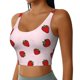 thumbnail image 2 of Balery Strawberry Sujetadores deportivos con espalda cruzada para mujer, acolchados, sin costuras, de alto impacto, ideales para yoga, gimnasio, entrenamiento y fitness.-Small, 2 of 8