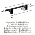 thumbnail image 5 of Amerock Davenport Oil-Rubbed Bronze 9 inch (229mm) Towel Bar, 5 of 7