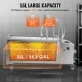 thumbnail image 5 of VEVOR Portable Oil Filtering Unit, 55L Tank, 10 L/min Filtering Speed, Equipped with Casters and Oil Hose, Ideal for Fast Food Venues, 5 of 10