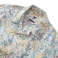 thumbnail image 2 of YIUME Hawaiian Shirt For Men Jungle Shirt Camp Collar - Silk, 2 of 8