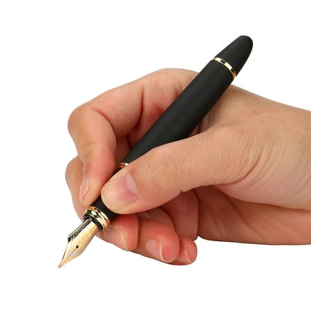 

Mnjin Matte Frosted Deluxe Black JinHao X450 Fountain Pen 0.5mm Extra Fine Nib N