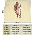 thumbnail image 3 of St Bonaventure University Logo Fleece Blanket, Very Soft Microfiber Flannel Blanket for Couch Warm and Cozy for All Seasons, 3 of 6