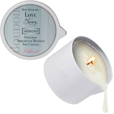 Love In Luxury Pheromone Soy Massage Candles - Forbidden Fruit - 5.2 (Best Selling Luxury Candles)
