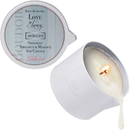 - Love In Luxury Pheromone Soy Massage Candles - Forbidden Fruit - 5.2 Oz
