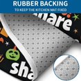 thumbnail image 4 of Halloween Festive Text Pattern Bathroom Rugs Sets 3 Piece,Toilet Cover Set,Absorbent Non Slip Bathroom Mats Sets with U-Shaped Contour Rug Toilet Rug Set, 4 of 5