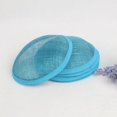 thumbnail image 3 of Base de sombrero de platillo Sinamay para azafatas que hacen tocados sombreros para fiestas DIY Azul acido mayimx Sombrero de Base, 3 of 8