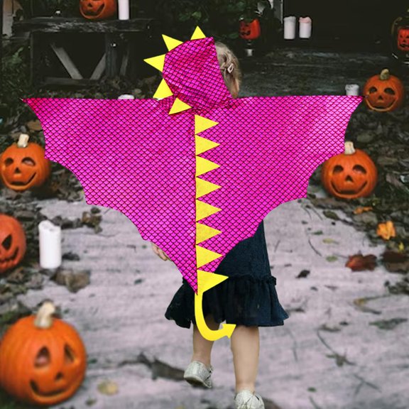 Capa de dinosaurio para niños disfraz de Halloween con capucha Perfecl