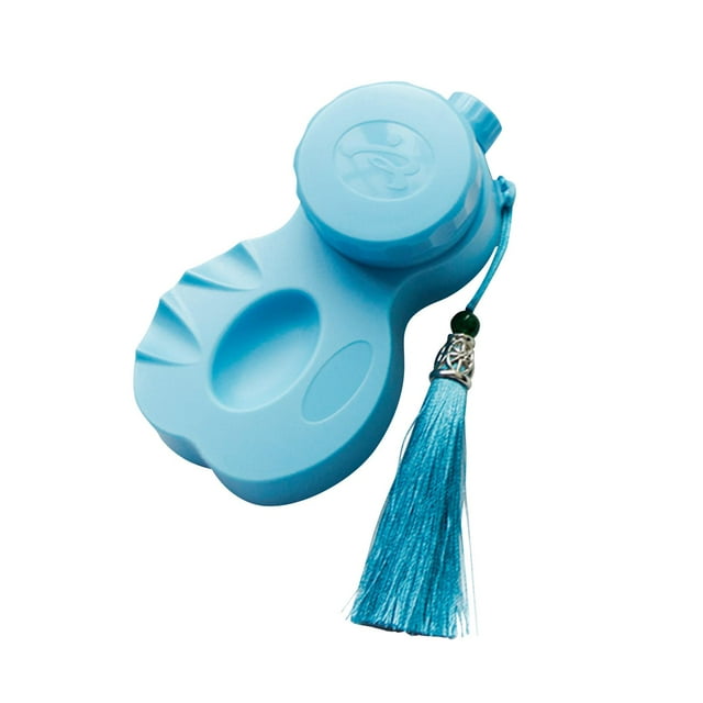tredstone Calligraphy Ink Holder with Lid Pool Well Ink for Writings Paintings Drawing blue blue length 12cm