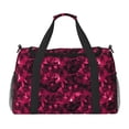 thumbnail image 1 of Disketp Burgundy Tie Dye Bolsa de Viaje Tipo Duffle, Bolso de Mano para Fin de Semana para Mujer, Bolsa de Gimnasio Ligera para Hombre, Esencial para Viajes, 1 of 7