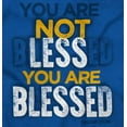 thumbnail image 2 of Not Less You Are Blessed Christian Womens Slim Fit Graphic Tee Brisco Brands S, 2 of 5
