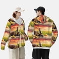 thumbnail image 6 of Kll Red Wine Glasses Print Men'S Women’s Upf 50+ Sun Protection Outdoor Hoodie Jacket Long Sleeve Fishing Hiking Performance Shirt- Medium, 6 of 8