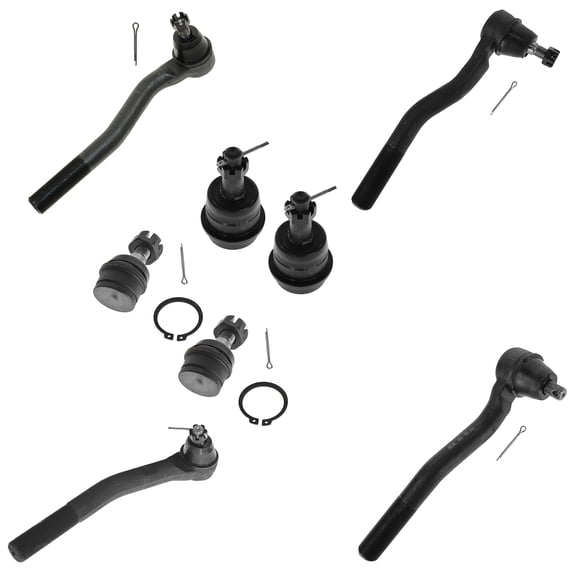 TRQ Upper Lower Ball Joint Tie Rod 8 Piece Kit for Jeep Grand Cherokee New PSA58856