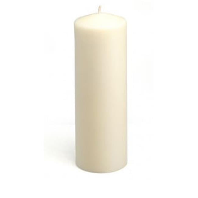 Zest Candle CPZ04812 3 x 9 in. Ivory Pillar Candles 12pcsCase