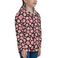 thumbnail image 5 of Picia Tomatoes for Boys Fashion Full-zip Hoodies & Sweatshirts with Kangaroo Pocket,Zip-up Hooded Sweatshirt for Kid, Moisture Wicking & Breathable-Small, 5 of 6